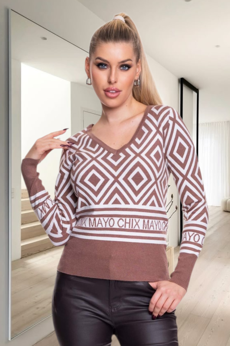 Angola kötött pulóver/ F