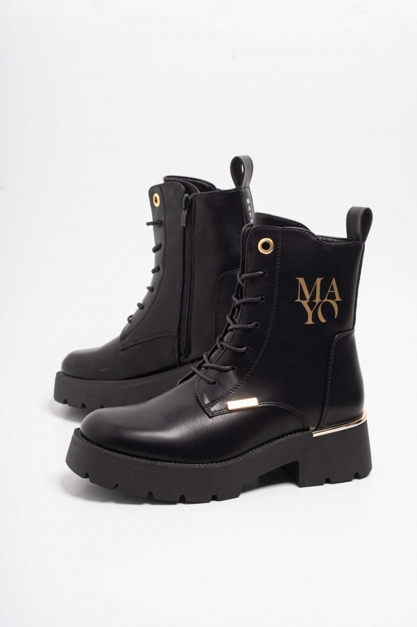 Matt műbőr bakancs 4234/ F