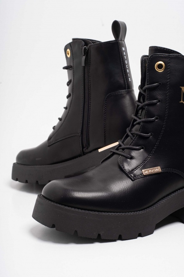 Matt műbőr bakancs 4234/ F