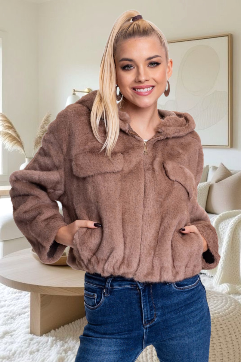 Antique műszőrme kabát/ F