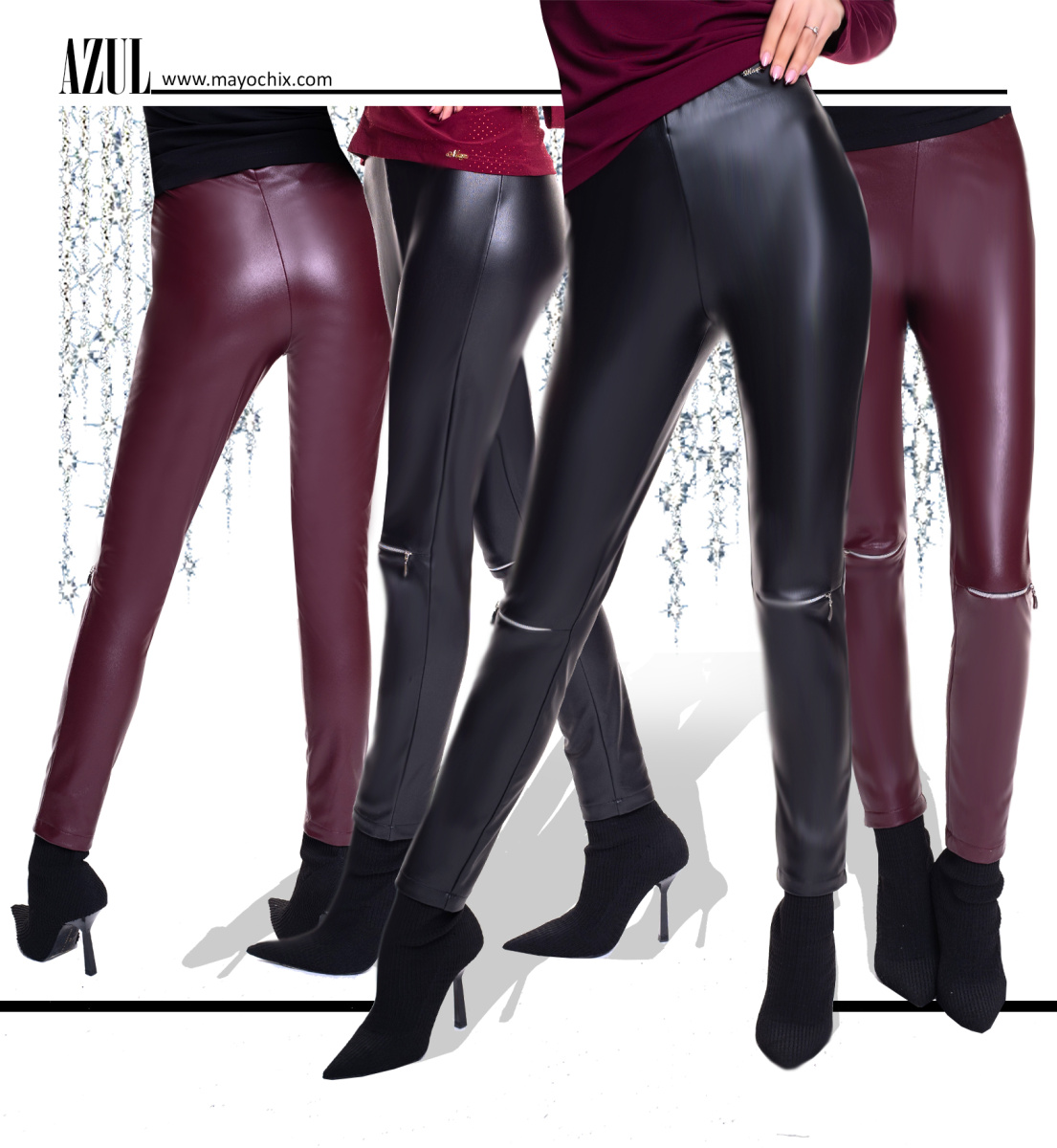 Azul műbőr nadrág/ F