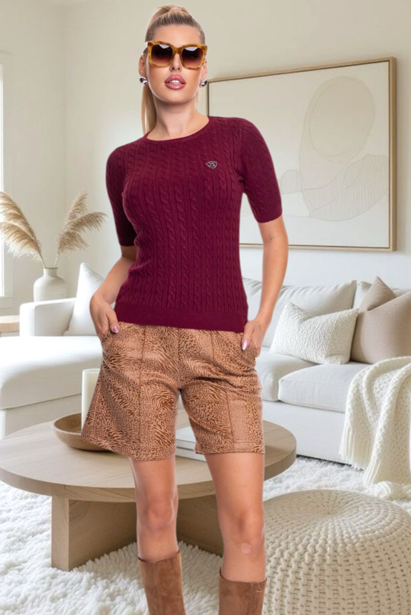 Bareli mintás short /F