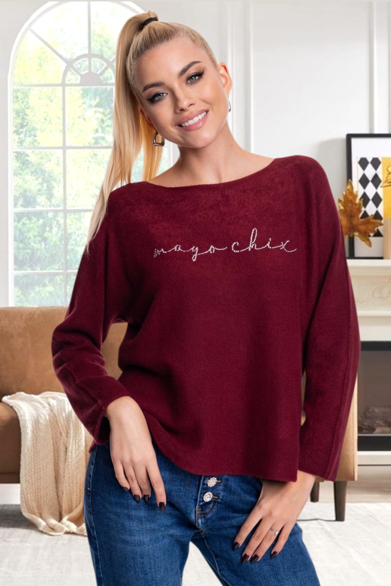 Bonanza kötött pulóver ,,kis csili