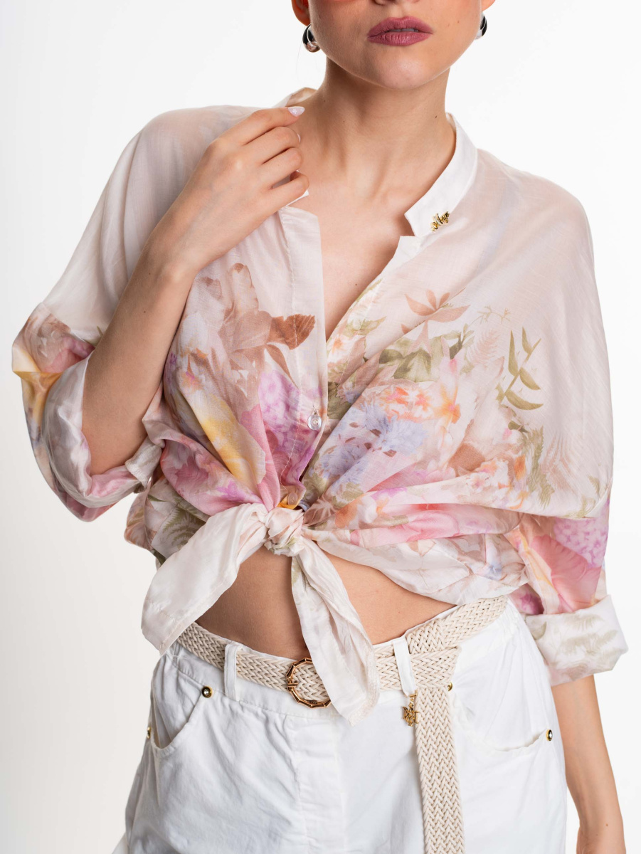 Carmen mintás blúz/ S