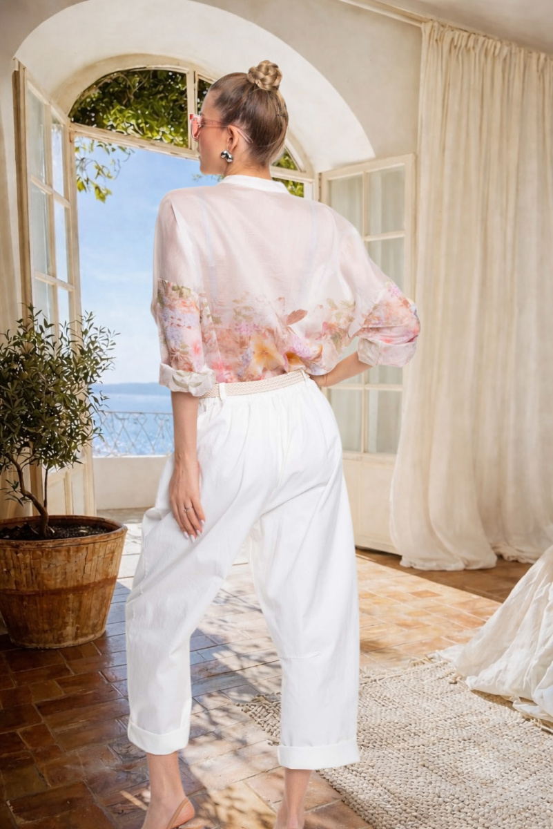 Carmen mintás blúz/ S