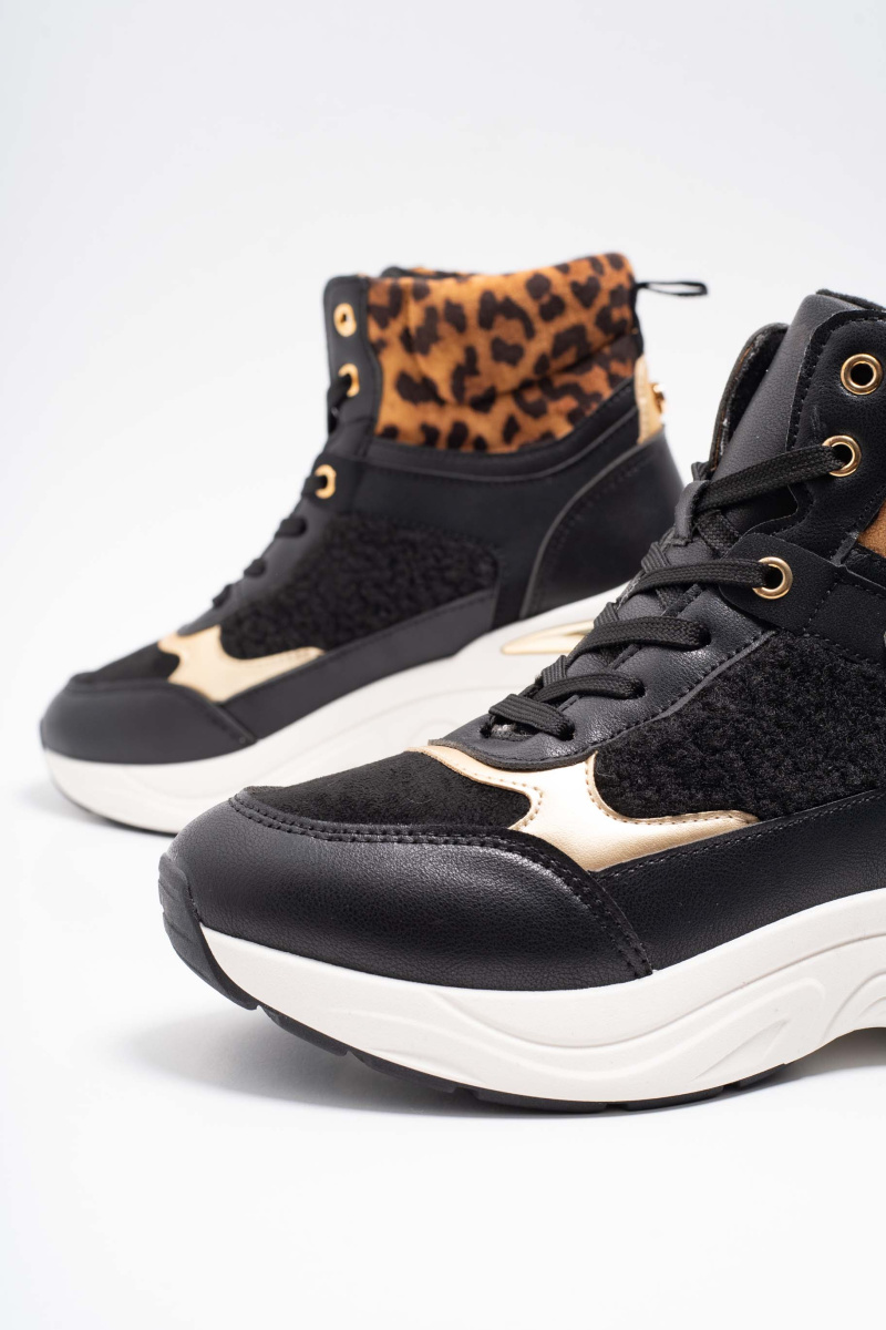 Fekete bokacipő 5218/ F