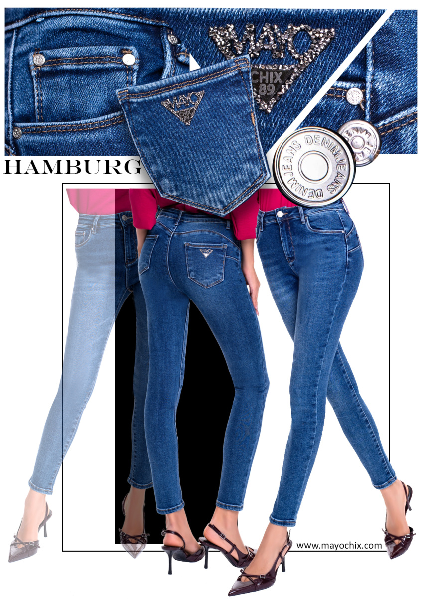 Hamburg koptatott farmernadrág/ F