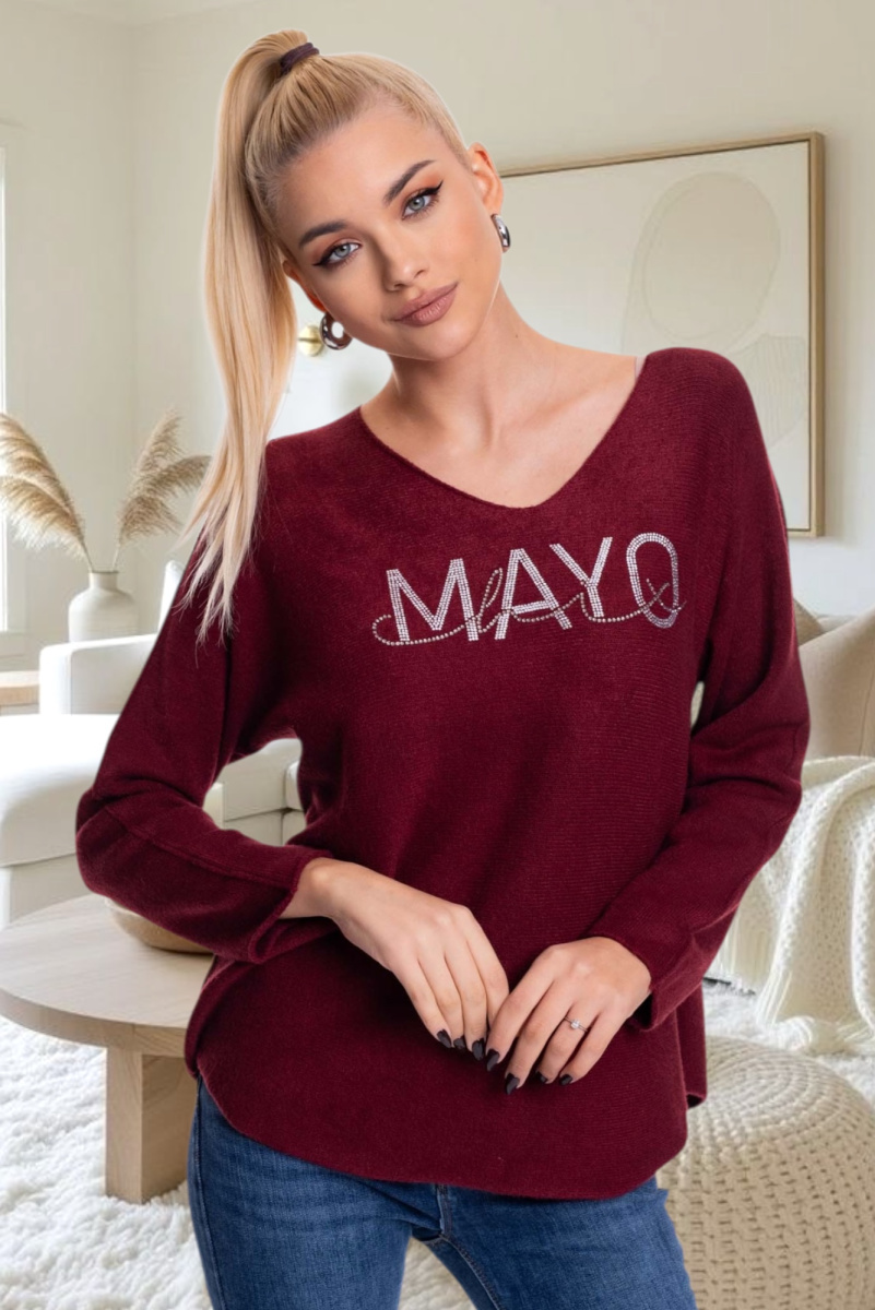 Ireland kötött pulóver ,,nagy csili