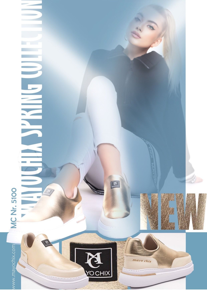 Arany színű félcipő 5100/ F