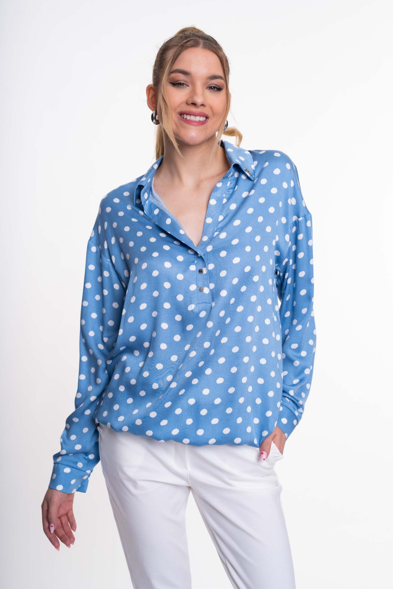 Barcelona mintás blúz/ S