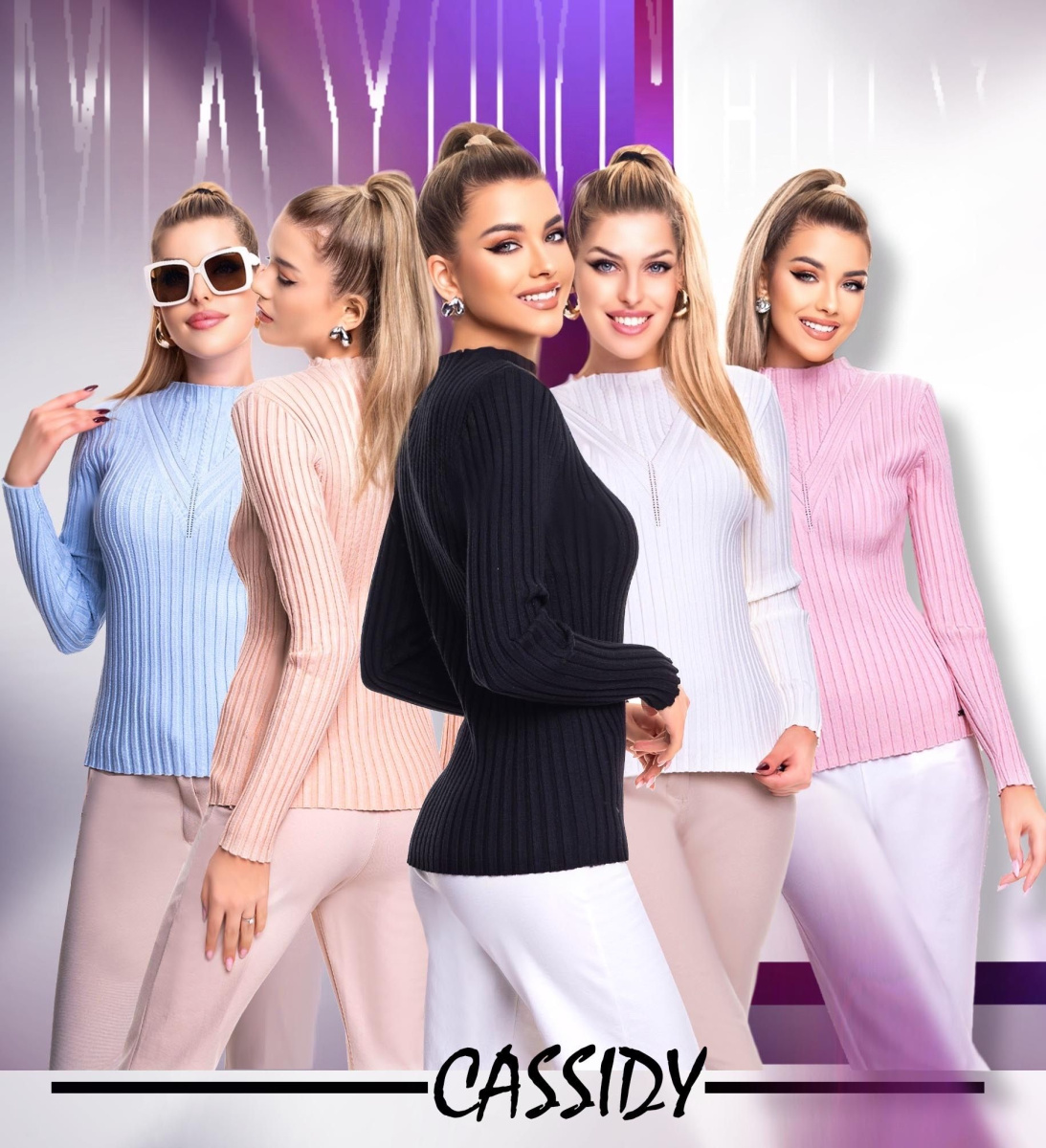 Cassidy kötött pulóver/ F