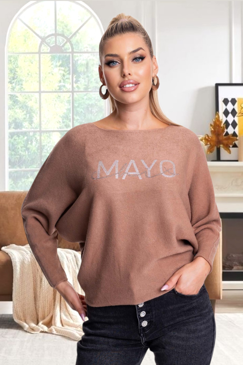 Classy kötött pulóver ,,nagy csili