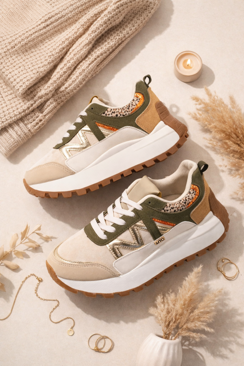 Emelt talpú sportcipő 6106/ S