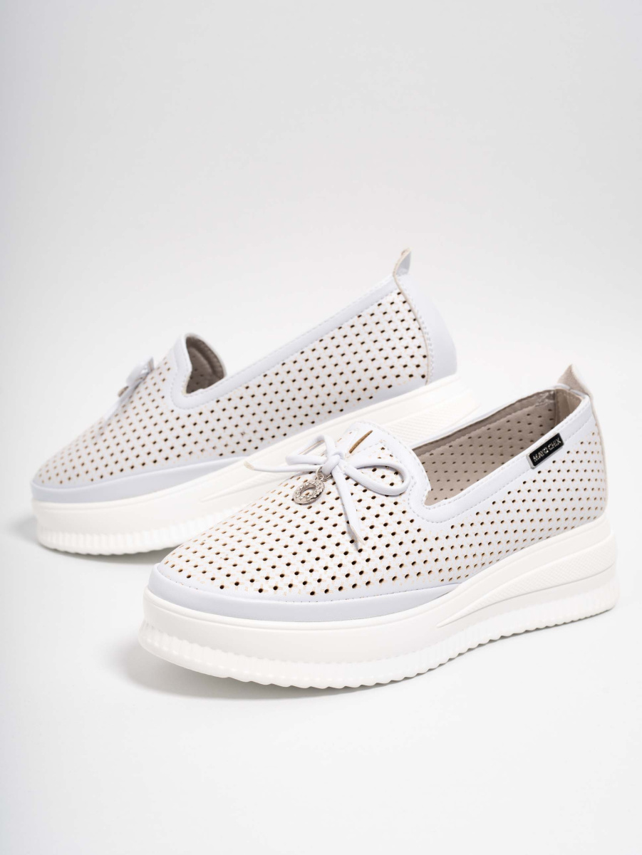 Fehér plattformos cipő 6121/ S