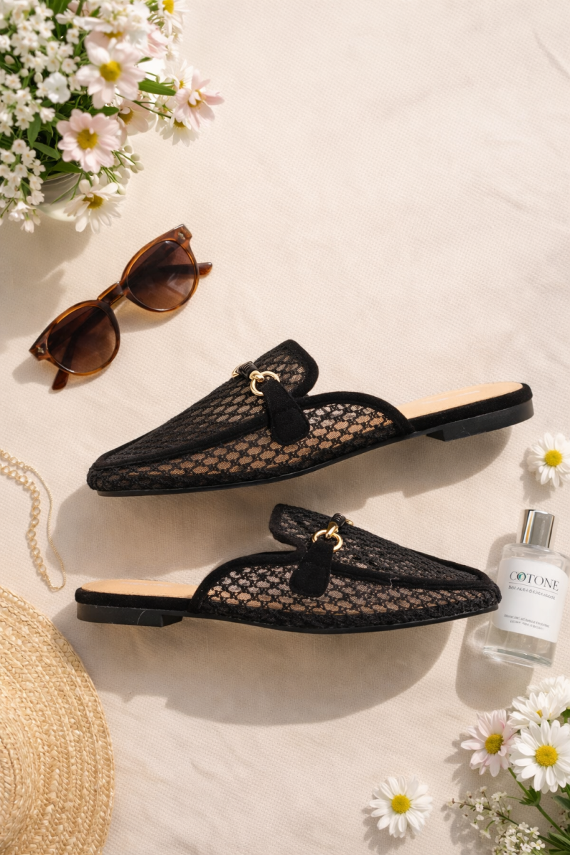 Fekete papucs 6122/ S