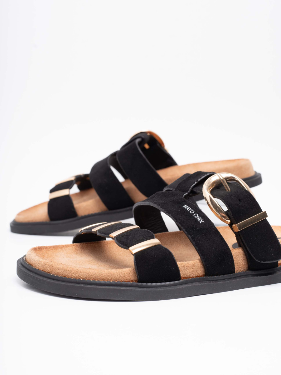 Fekete papucs 6128/ S