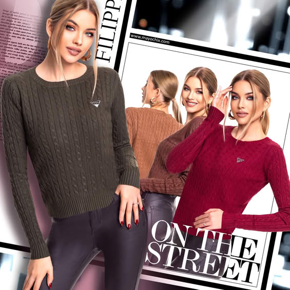 Filippa kötött pulóver/ F