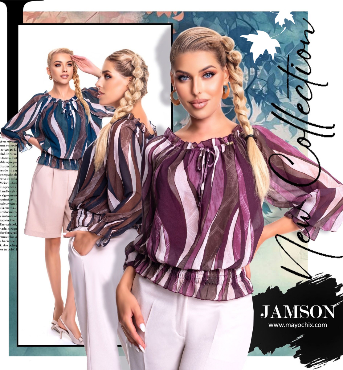 Jameson mintás blúz/ F