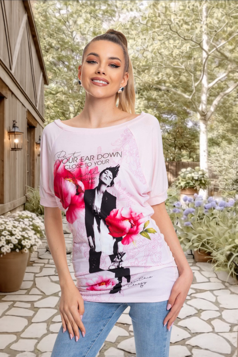 Jenna mintás póló/ S