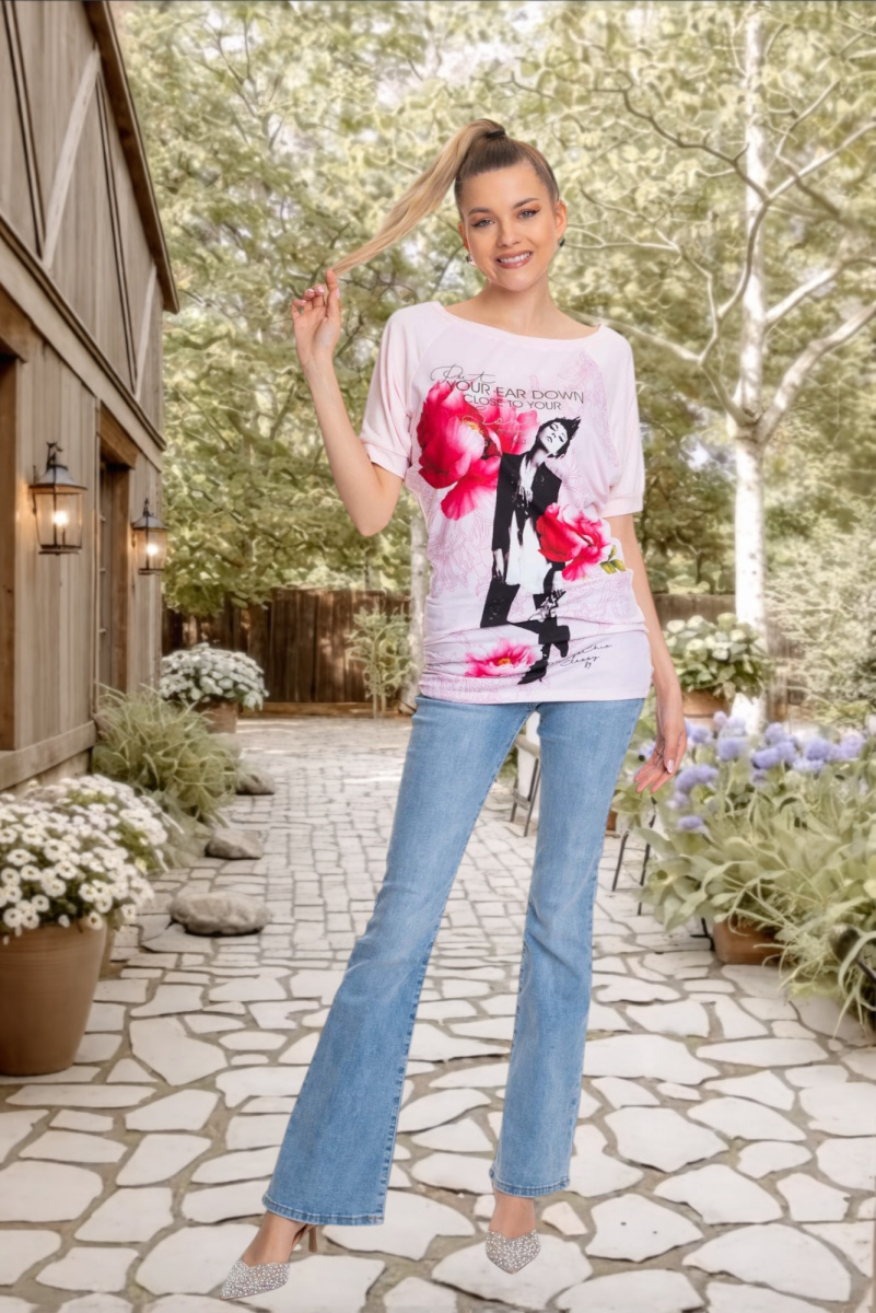 Jenna mintás póló/ S