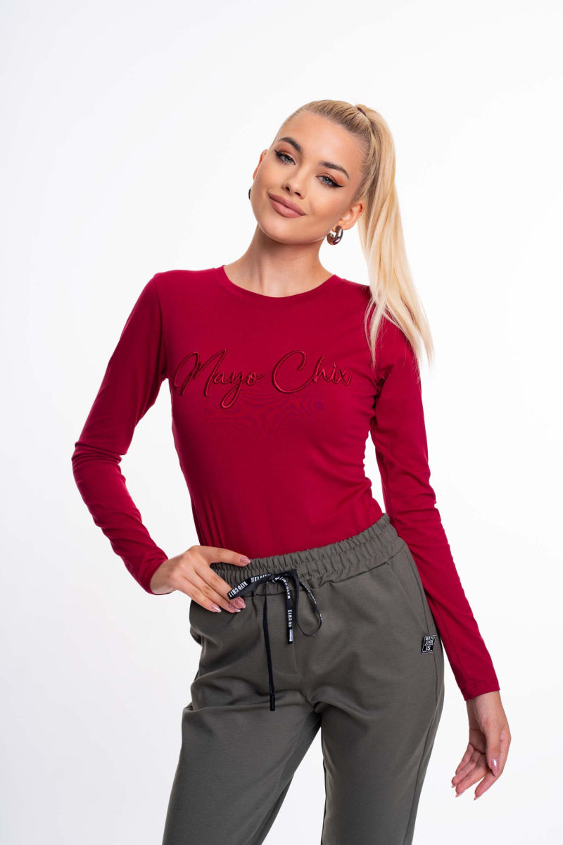 Light hímzett póló/ F