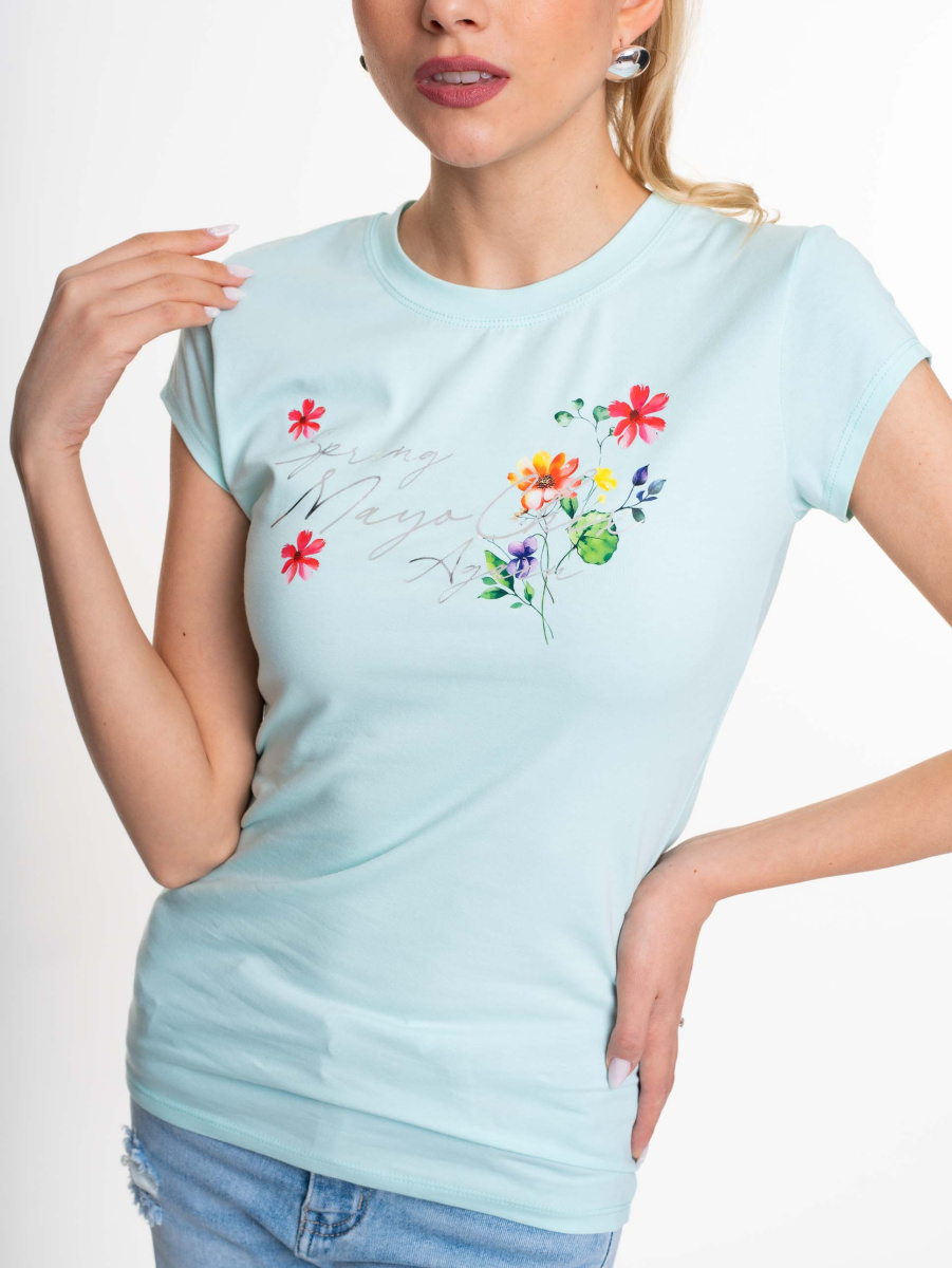 Light virágos póló/ S