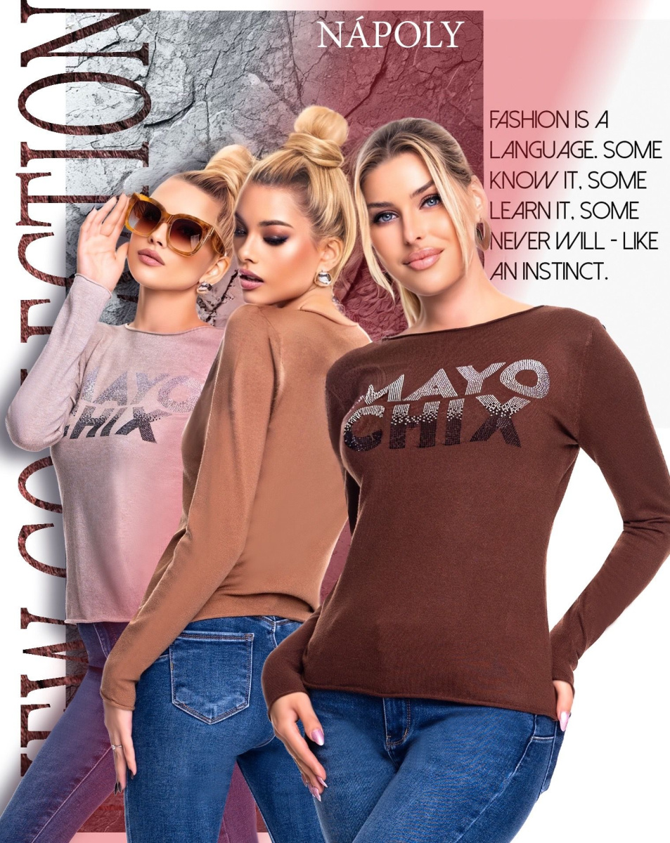 Nápoly kötött pulóver ,,MAYO CHIX