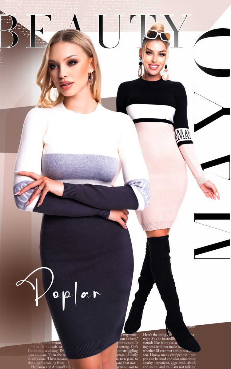 Poplar kötött ruha/ F