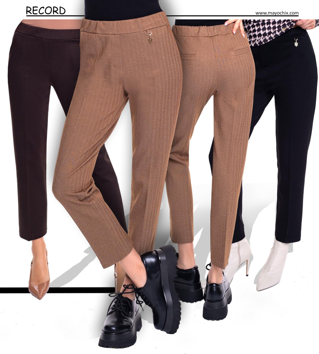 Record mintás nadrág/ F