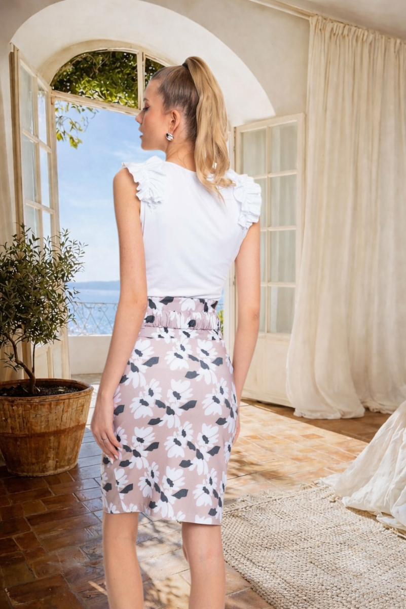 Rosa mintás szoknya/ S