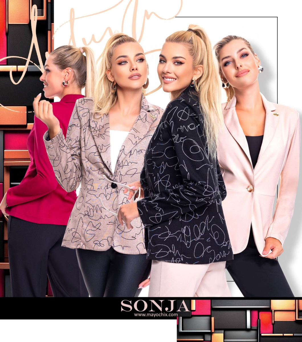 Sonja mintás blézer/ F