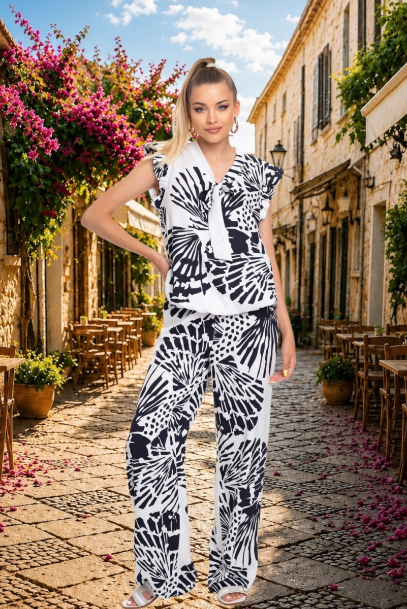 Taline mintás nadrág/ S