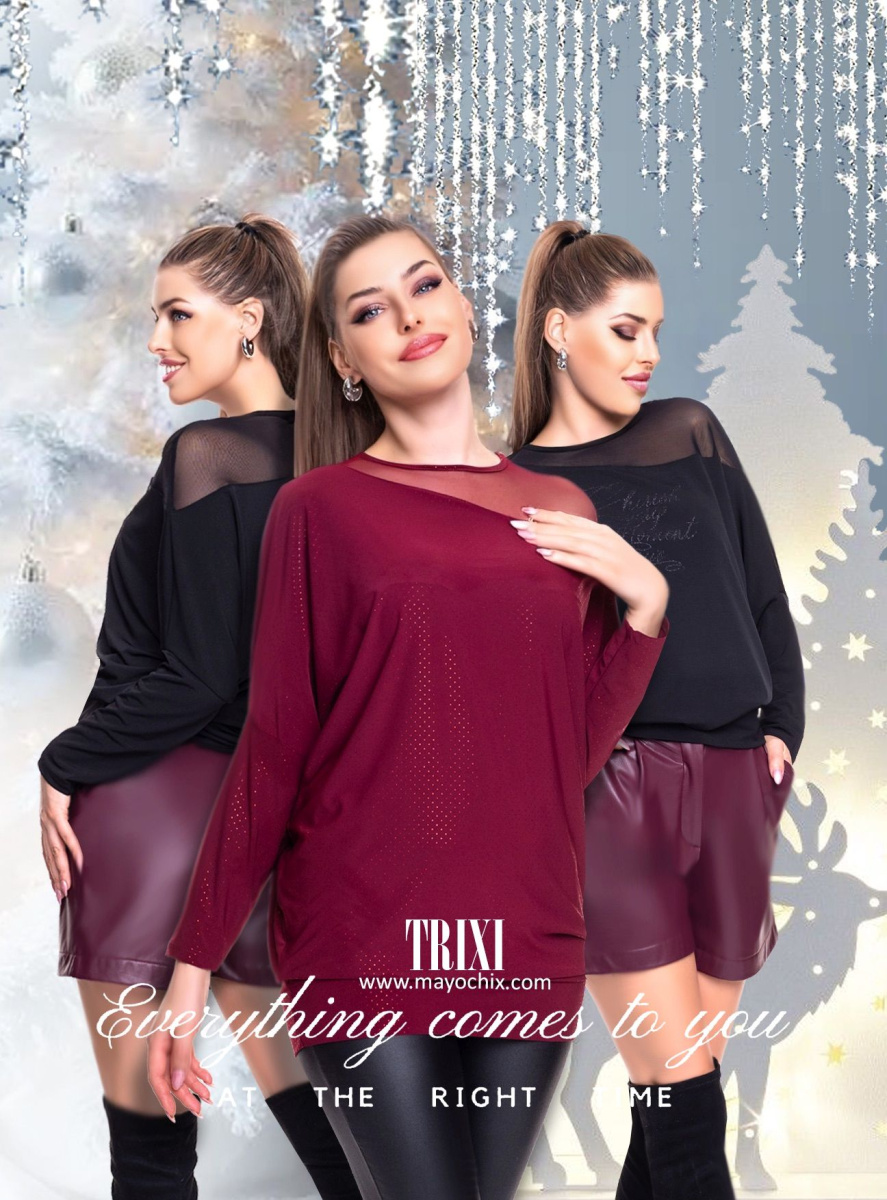 Trixi mintás alkalmi tunika/ F