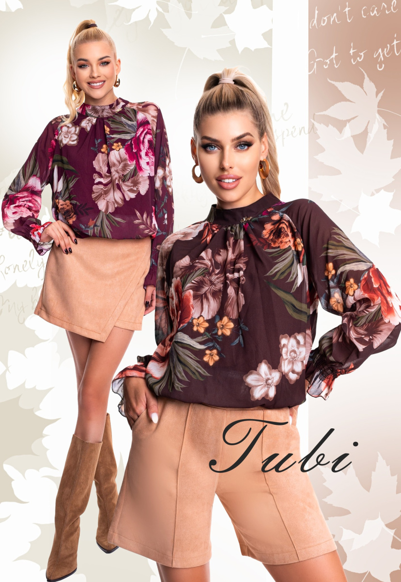 Tubi mintás blúz/ F