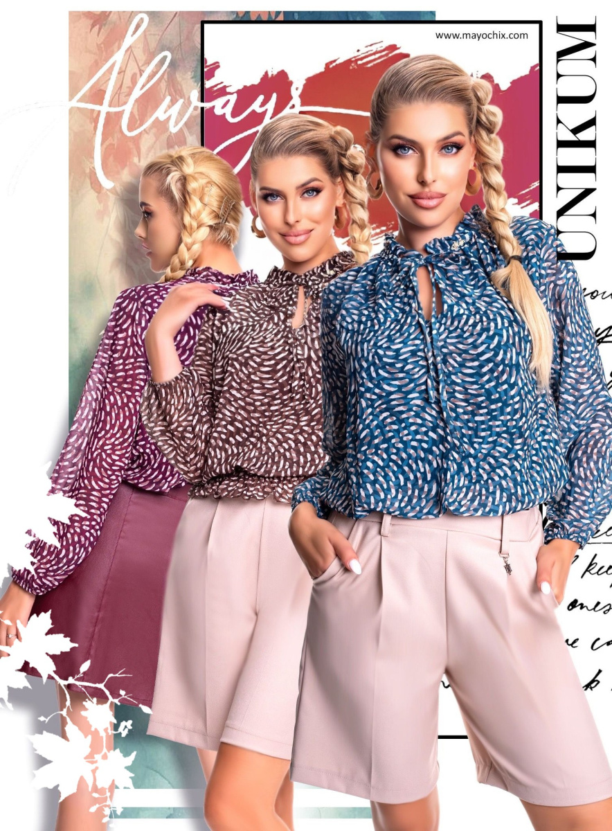 Unicum mintás blúz/ F