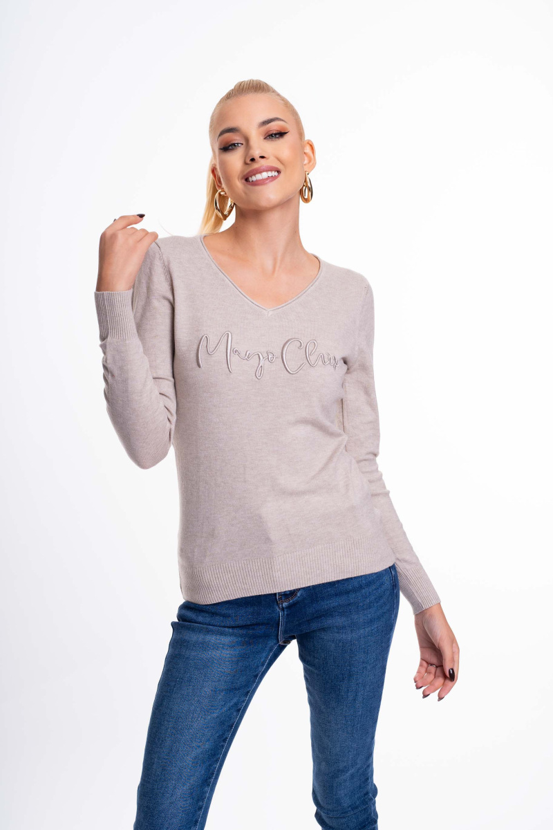 Wessex hímzett pulóver/ F