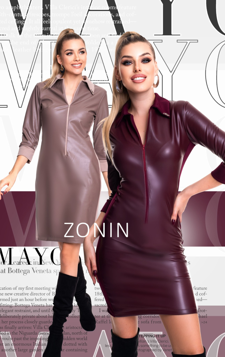 Zonin műbőr ruha/ F