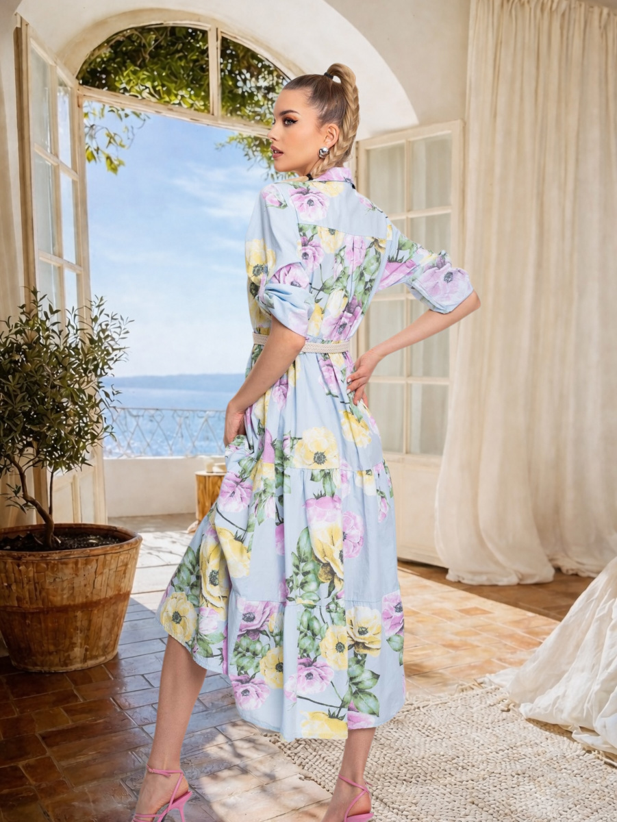 Zoom mintás ruha/ S