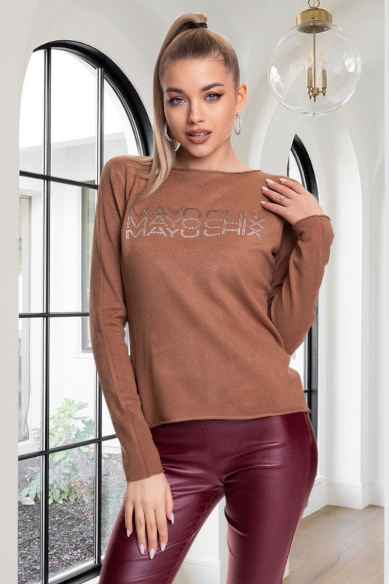 Nápoly kötött pulóver 