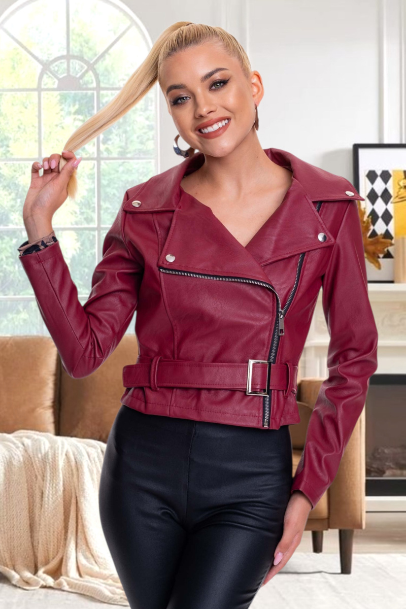 Wild műbőr dzseki/ F