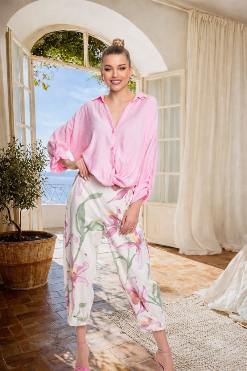 Nicola gyűrt krepp blúz/ S