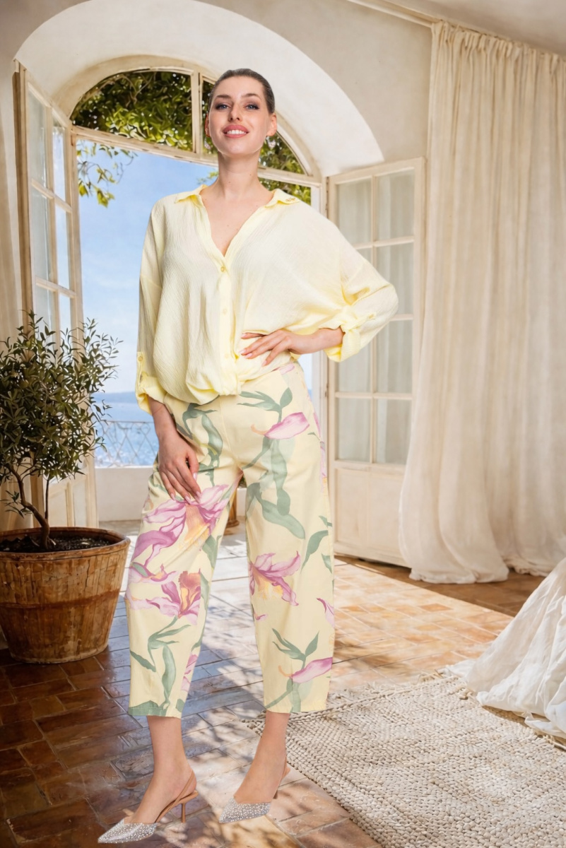 Nicola gyűrt krepp blúz/ S