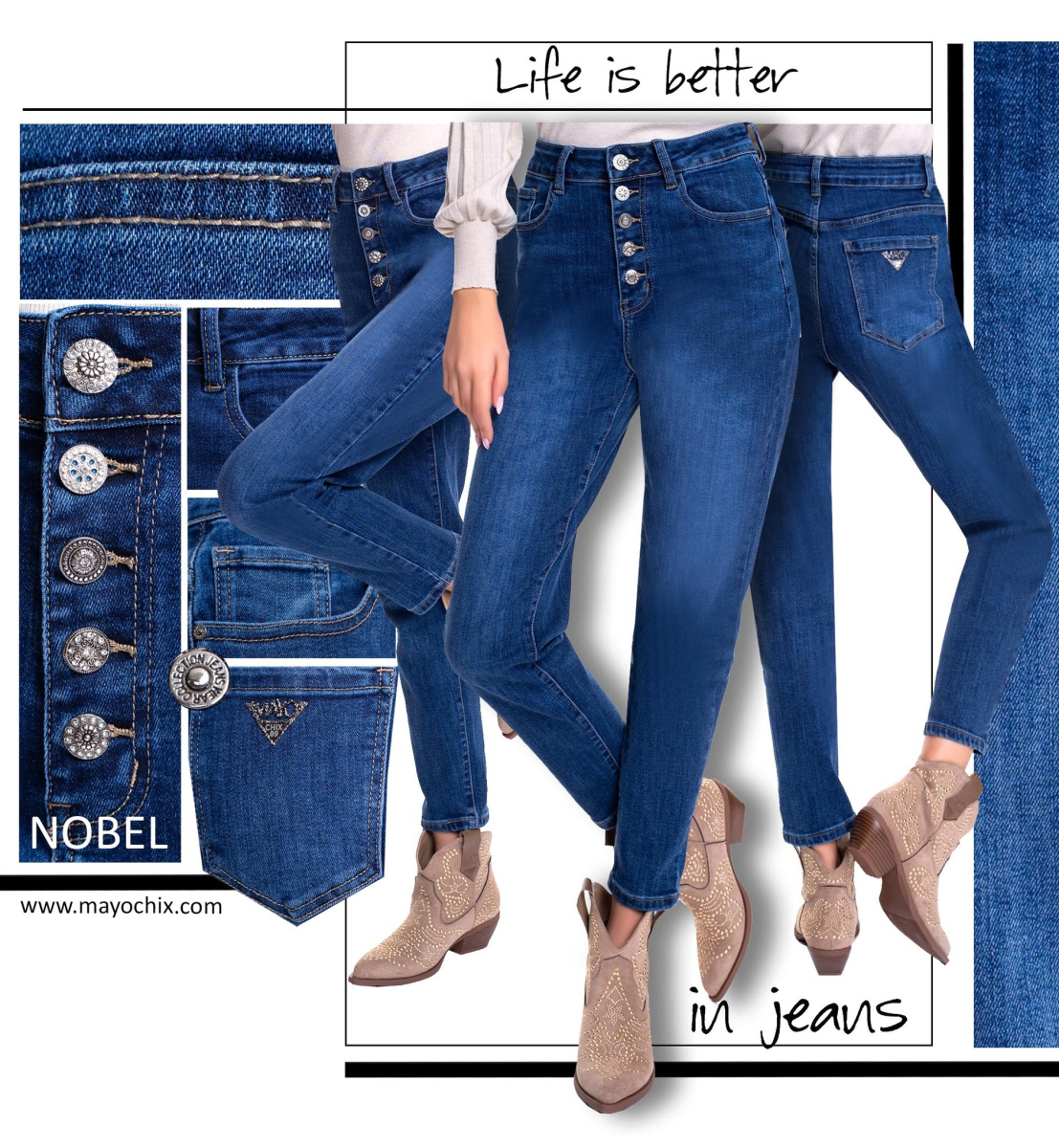 Nobel farmernadrág/ F