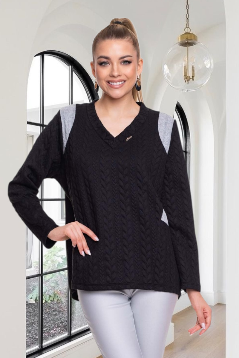 Soft fonott mintás felső/ F