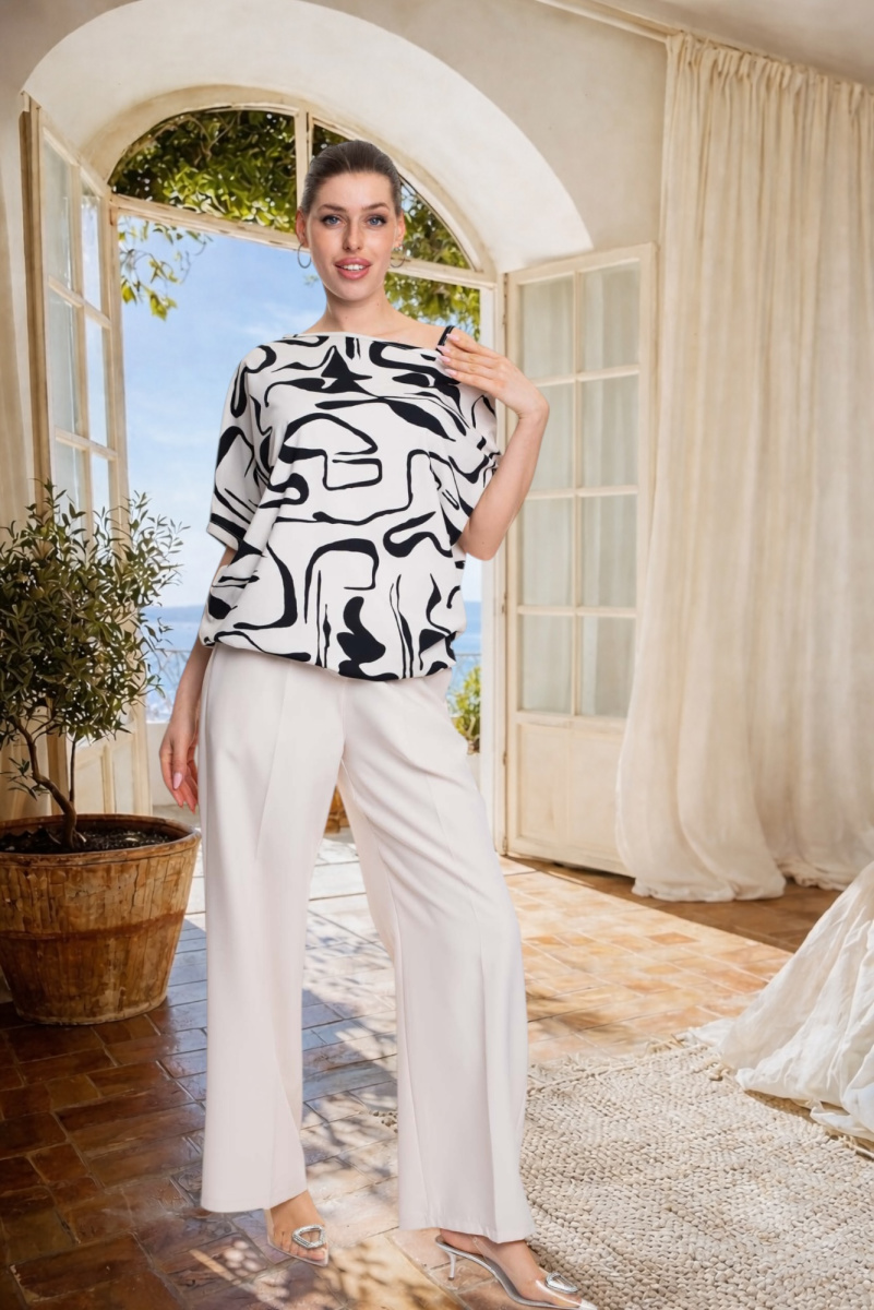 Tenes mintás póló/ S