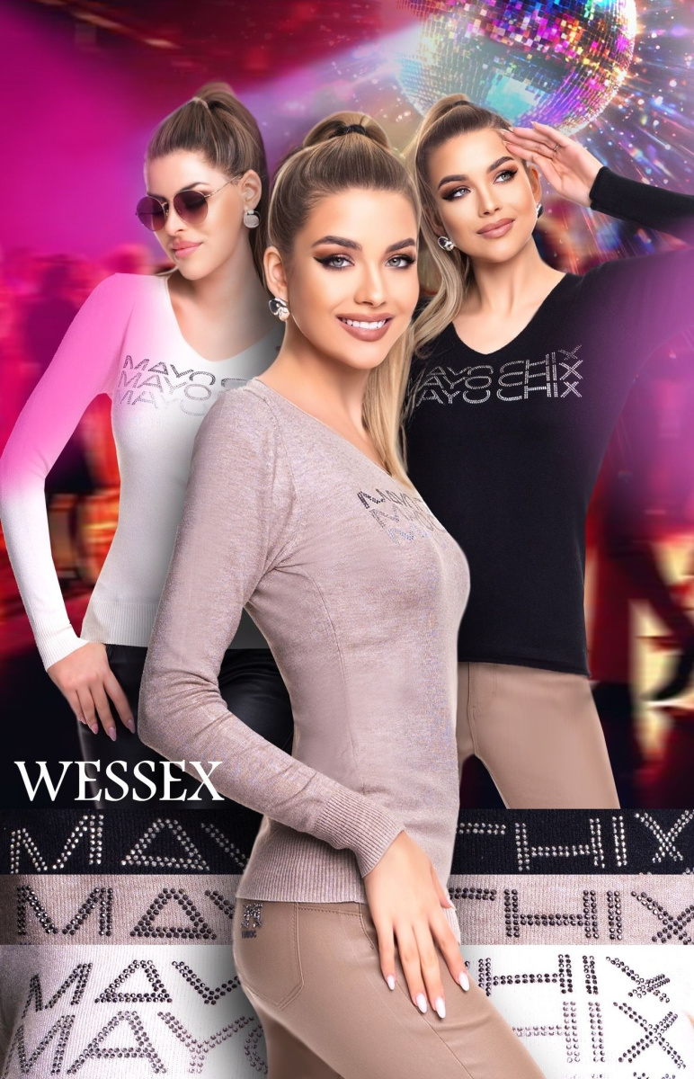 Wessex kötött pulóver 