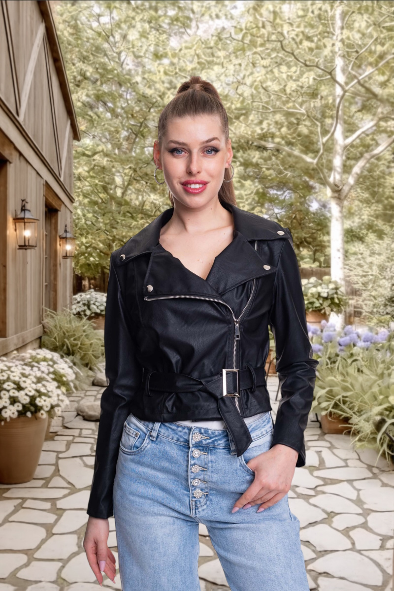 Wild műbőr dzseki/ S