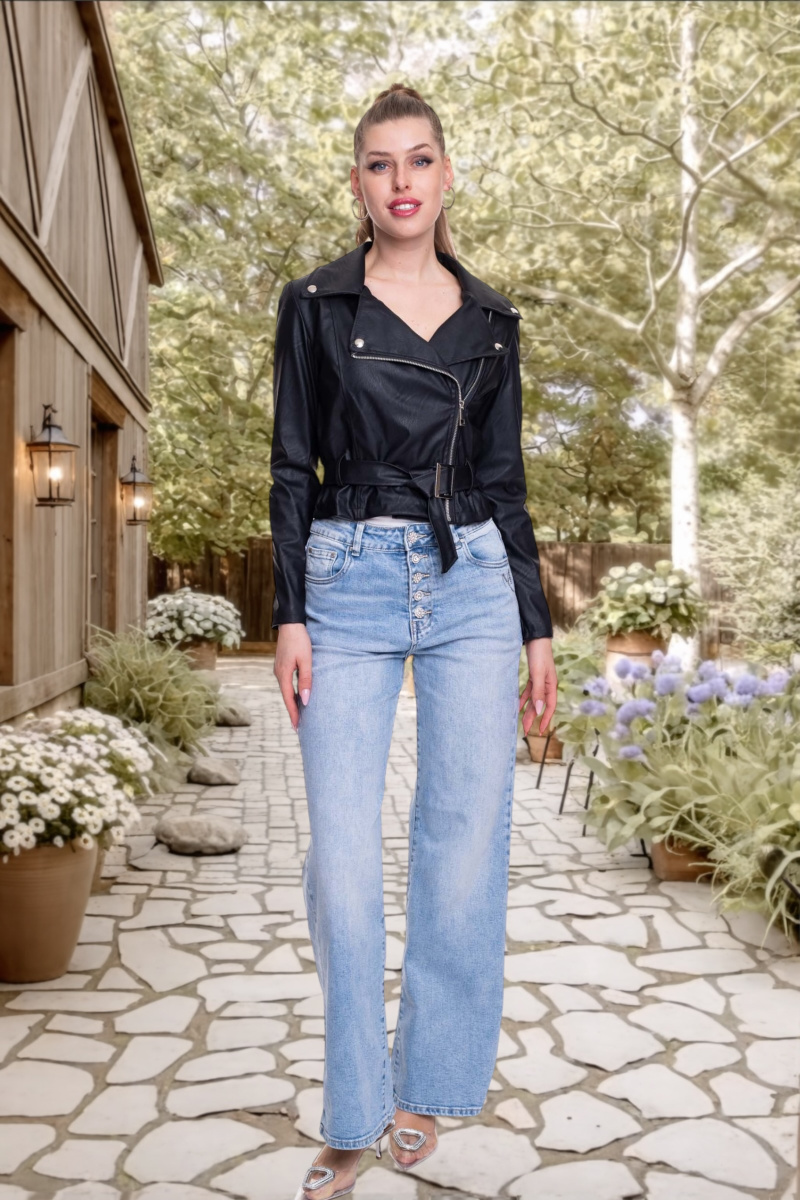 Wild műbőr dzseki/ S