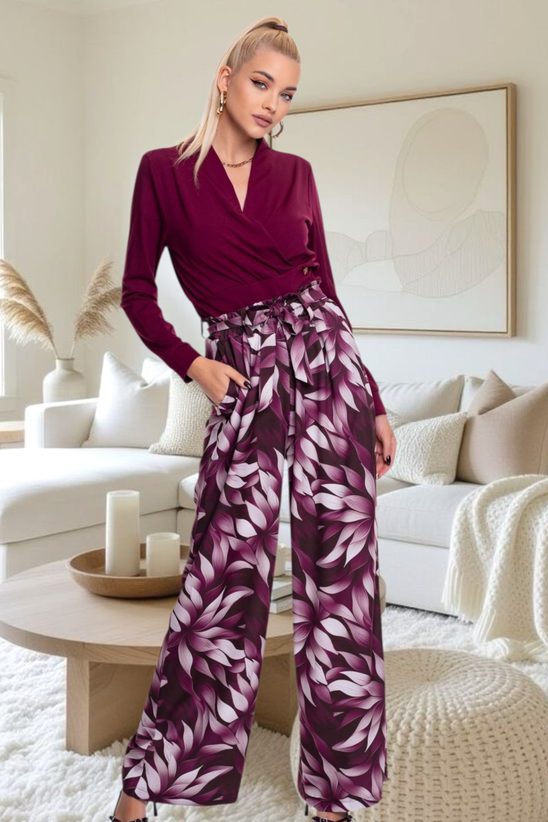 Zena mintás nadrág/ F