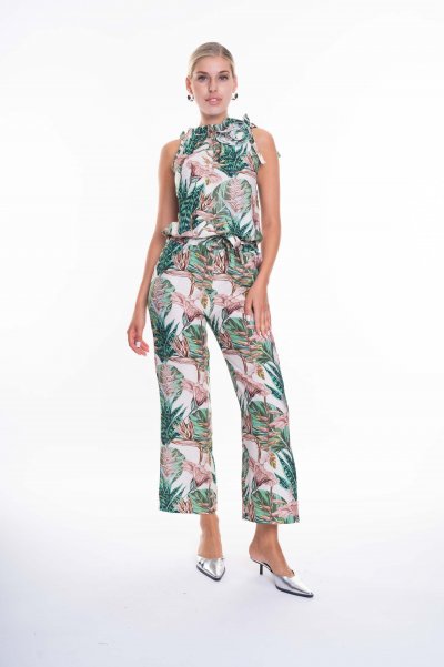 Limoges mintás overall virággal